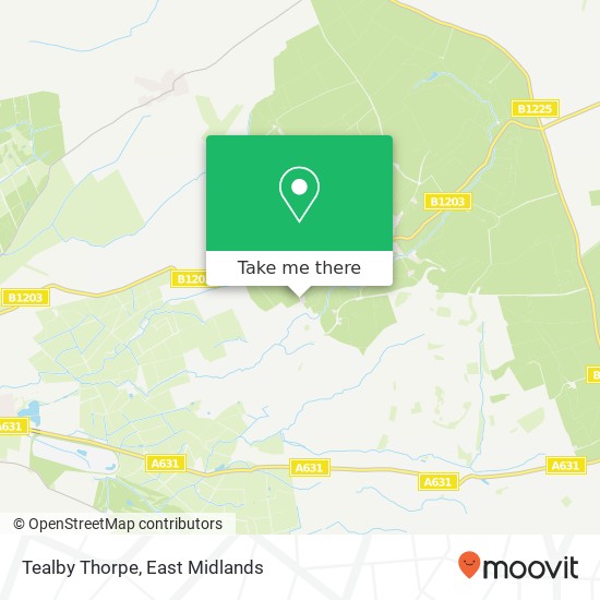 Tealby Thorpe map