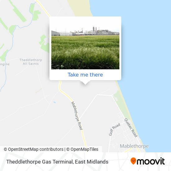 Theddlethorpe Gas Terminal map