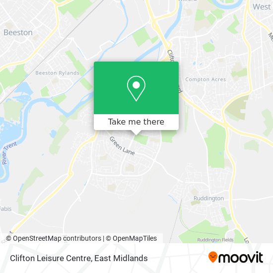 Clifton Leisure Centre map