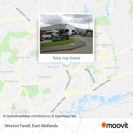 Weston Favell map