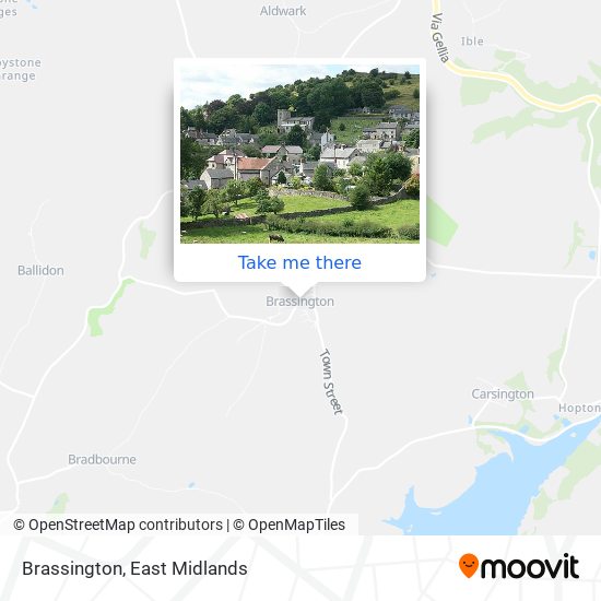 Brassington map