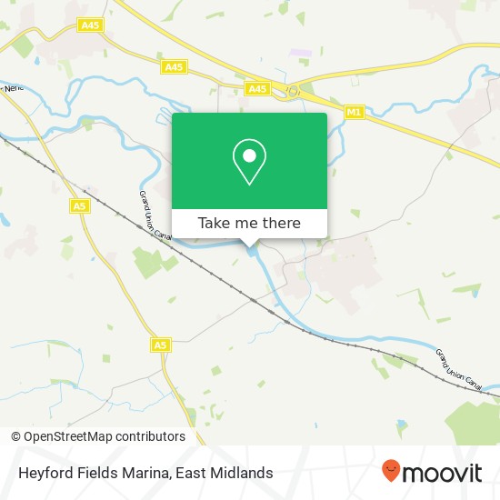 Heyford Fields Marina map