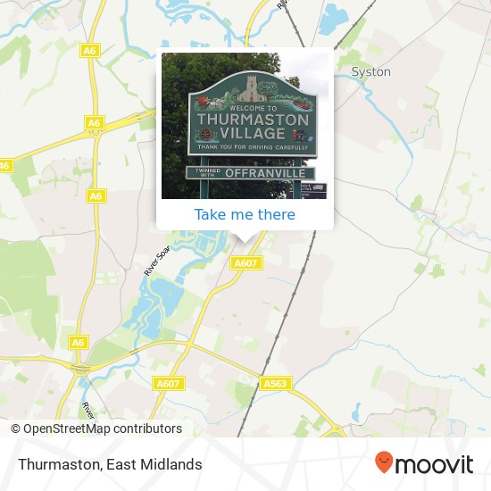 Thurmaston map