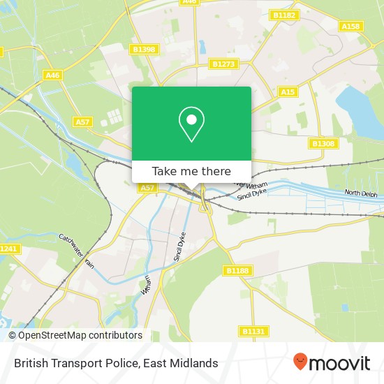 British Transport Police map