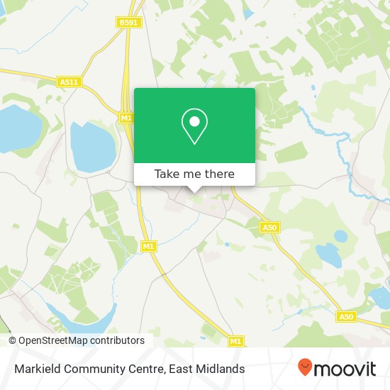 Markield Community Centre map