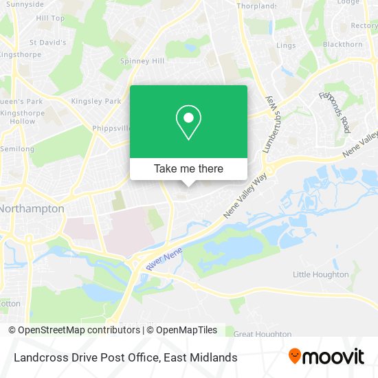 Landcross Drive Post Office map