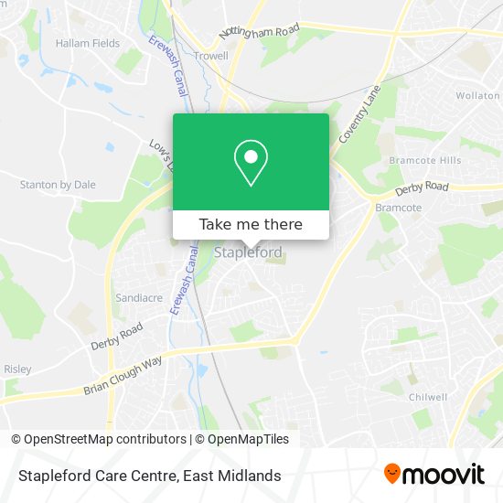 Stapleford Care Centre map