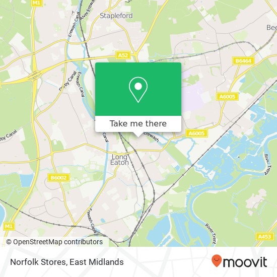 Norfolk Stores map