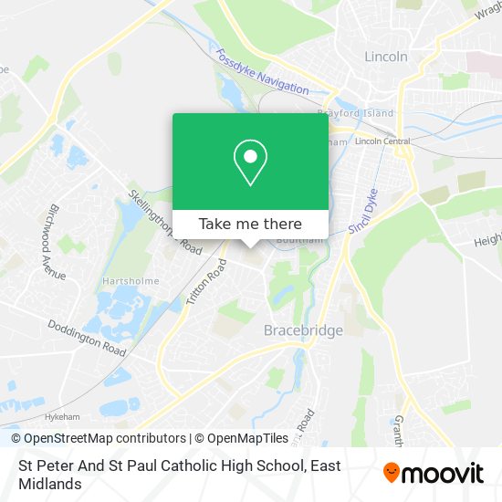 St Peter And St Paul Catholic High School map
