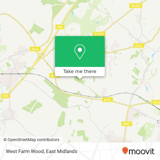 West Farm Wood map