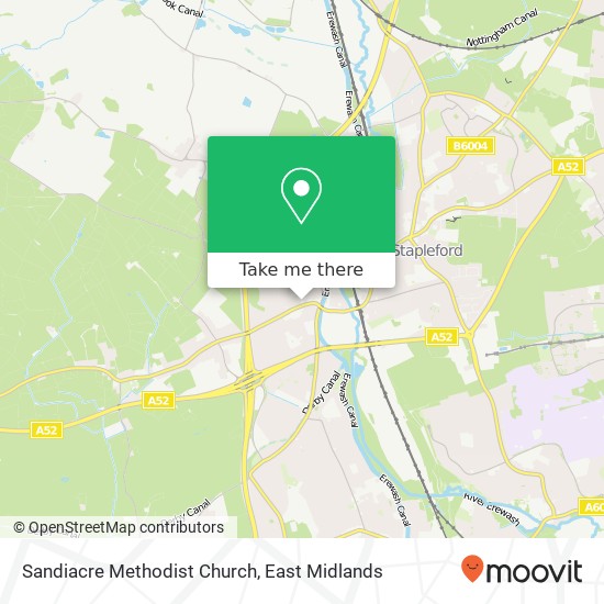 Sandiacre Methodist Church map
