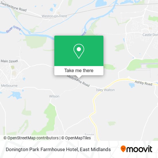 Donington Park Farmhouse Hotel map