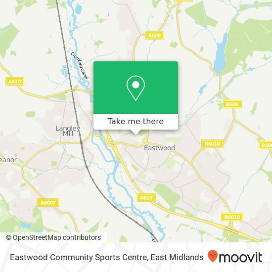 Eastwood Community Sports Centre map