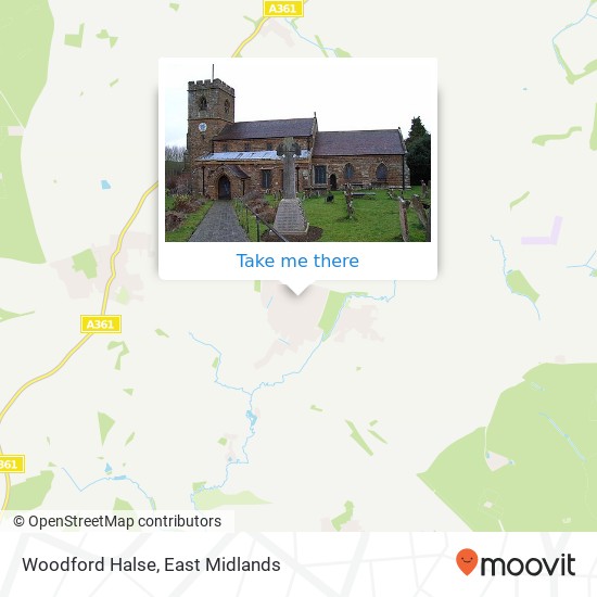 Woodford Halse map