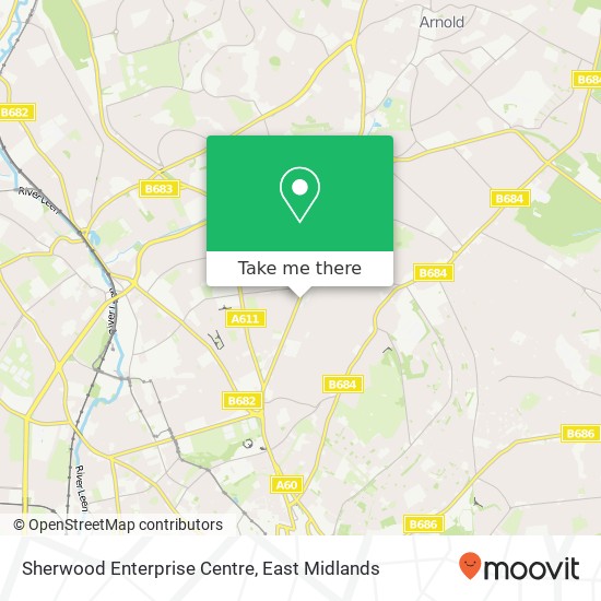 Sherwood Enterprise Centre map