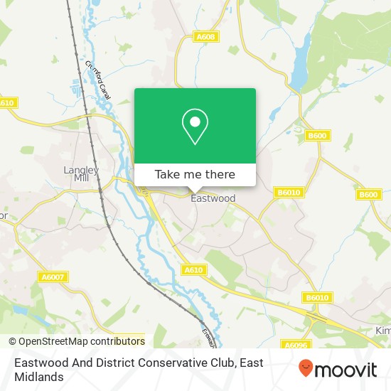 Eastwood And District Conservative Club map