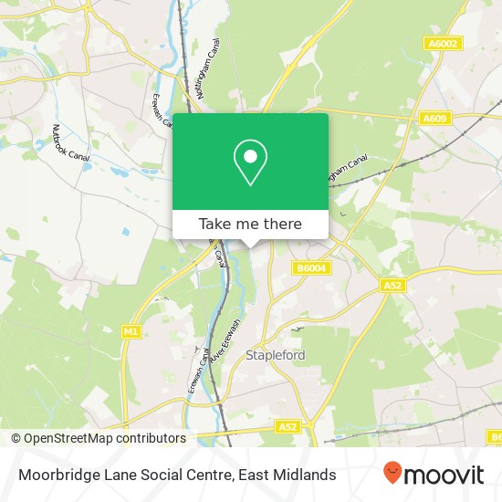 Moorbridge Lane Social Centre map