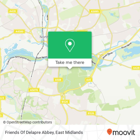 Friends Of Delapre Abbey map