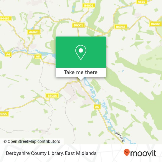 Derbyshire County Library map