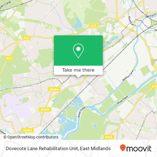 Dovecote Lane Rehabilitation Unit map