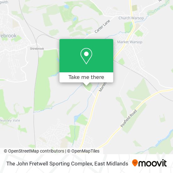 The John Fretwell Sporting Complex map