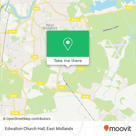 Edwalton Church Hall map