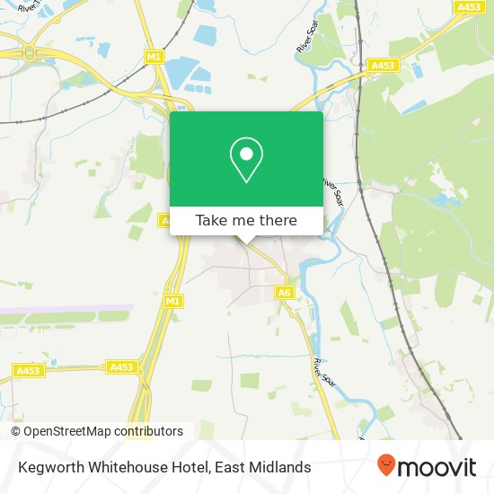 Kegworth Whitehouse Hotel map