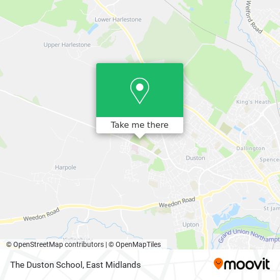 The Duston School map
