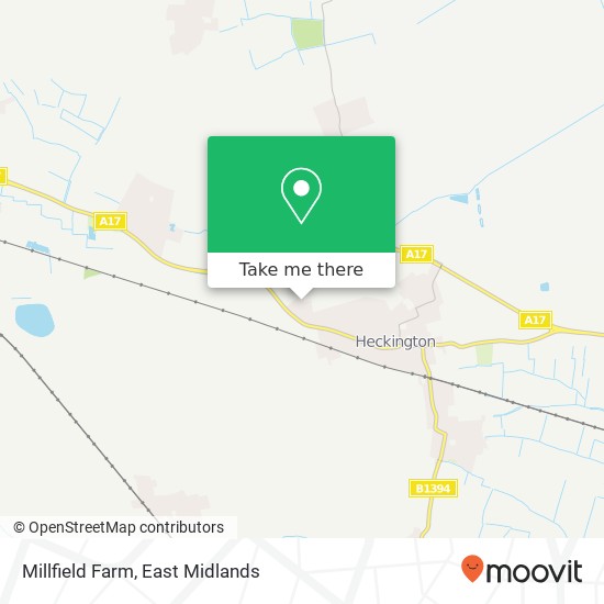 Millfield Farm map