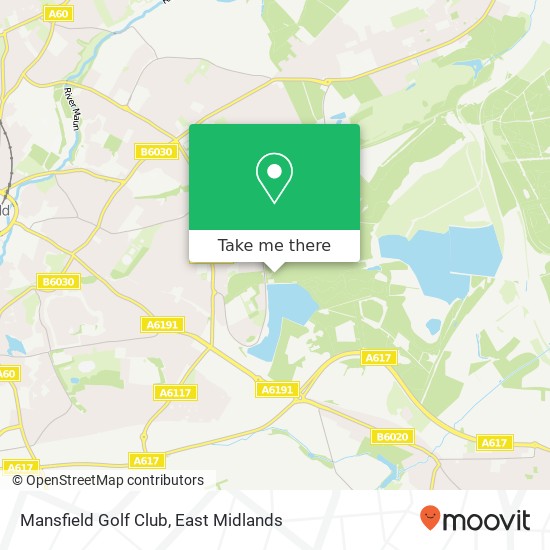 Mansfield Golf Club map