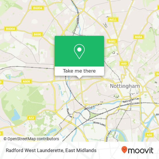 Radford West Launderette map