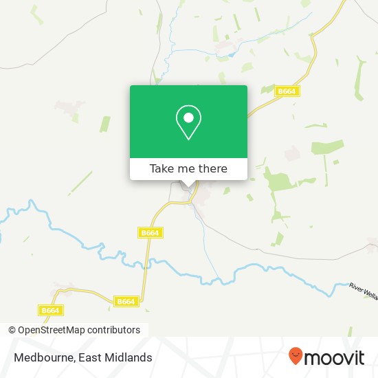 Medbourne map