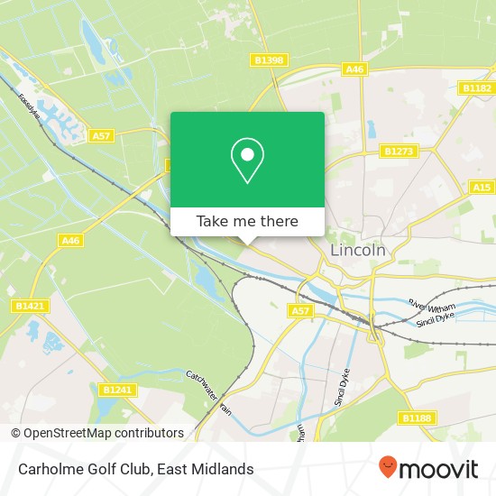 Carholme Golf Club map