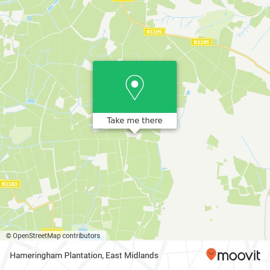 Hameringham Plantation map
