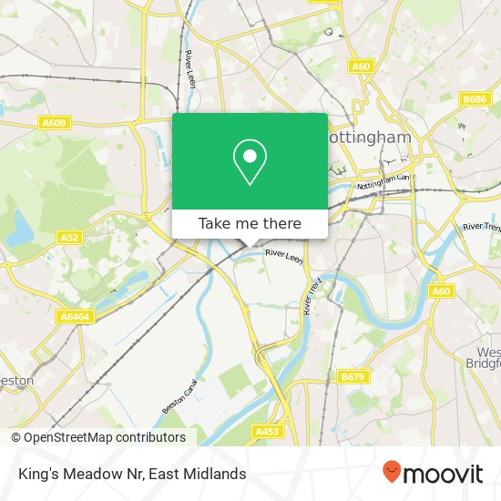 King's Meadow Nr map