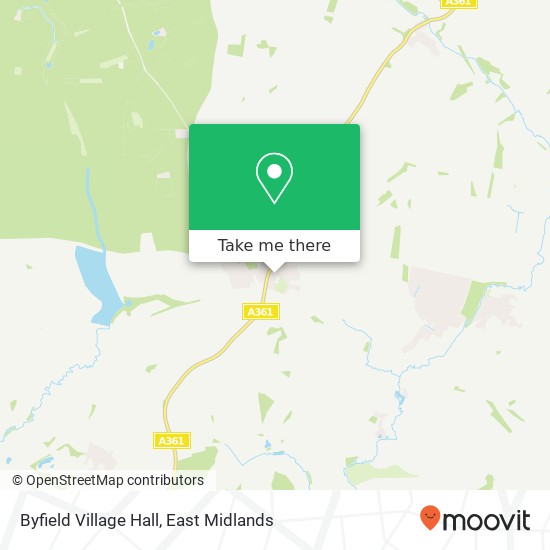 Byfield Village Hall map