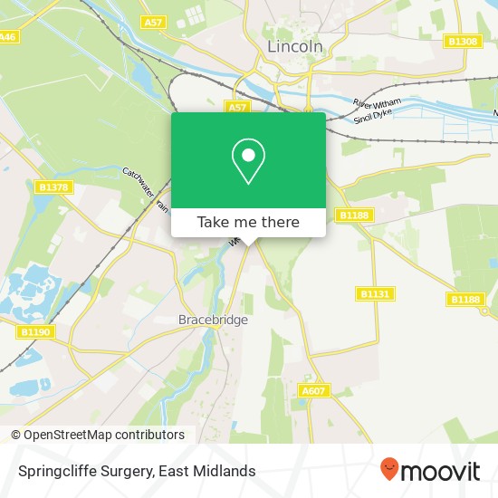 Springcliffe Surgery map