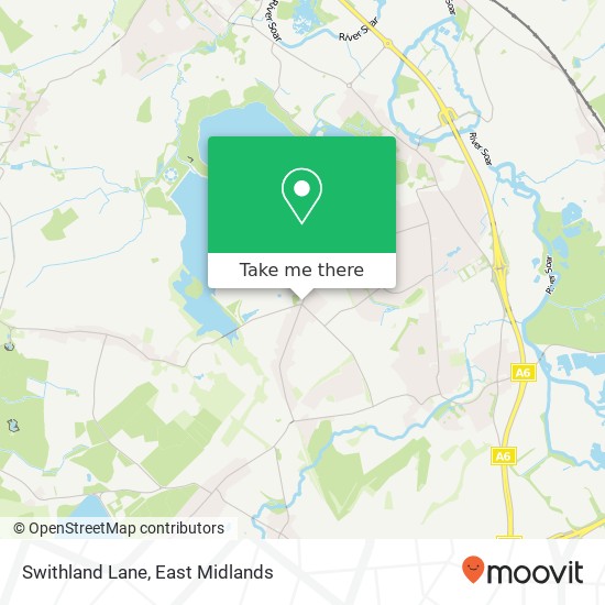 Swithland Lane map