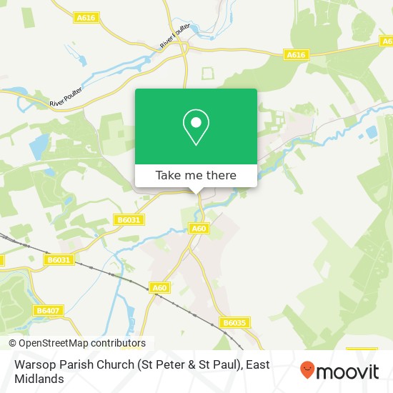 Warsop Parish Church (St Peter & St Paul) map