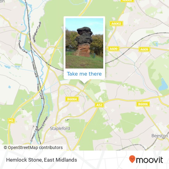Hemlock Stone map