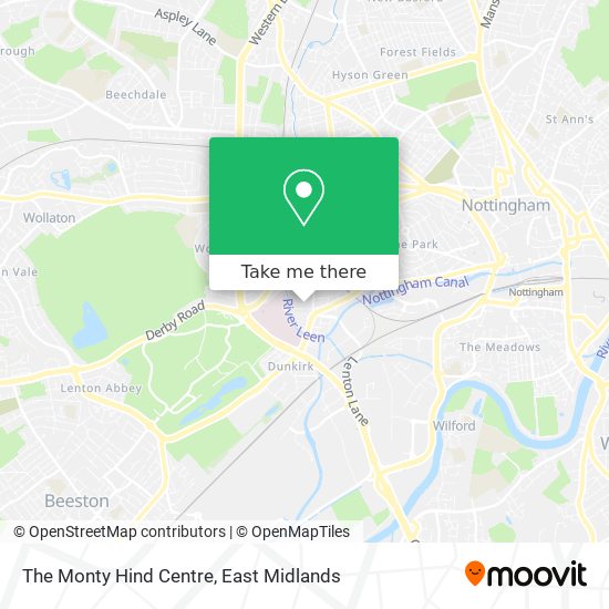 The Monty Hind Centre map