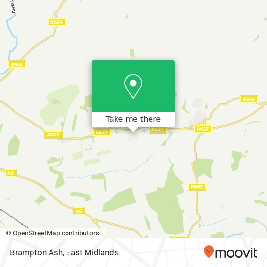 Brampton Ash map