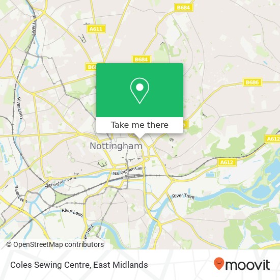 Coles Sewing Centre map