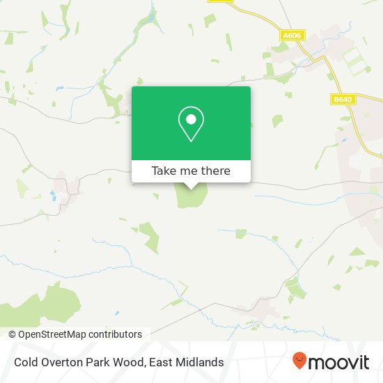 Cold Overton Park Wood map