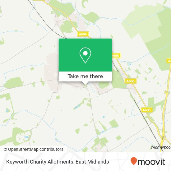 Keyworth Charity Allotments map