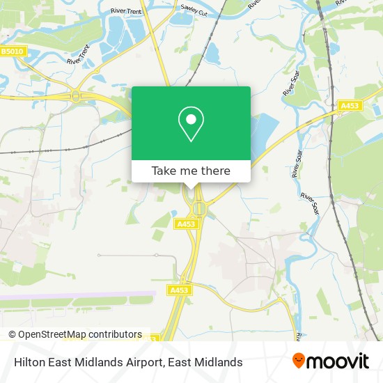 Hilton East Midlands Airport map