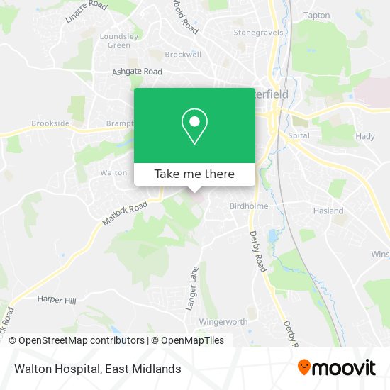 Walton Hospital map