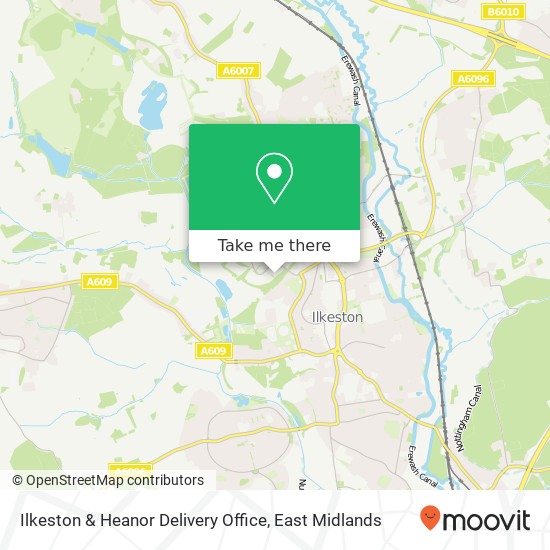 Ilkeston & Heanor Delivery Office map