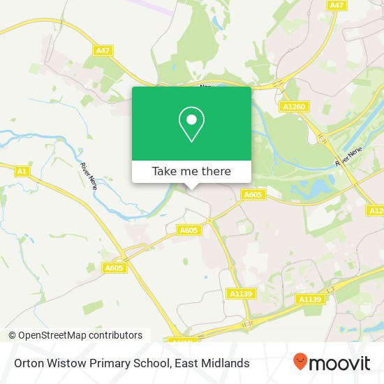 Orton Wistow Primary School map