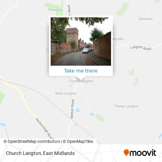 Church Langton map